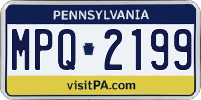 PA license plate MPQ2199