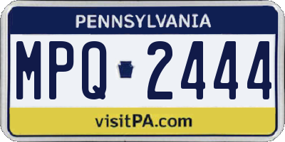 PA license plate MPQ2444