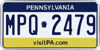 PA license plate MPQ2479
