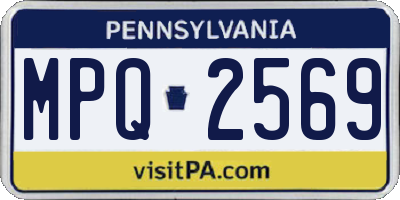 PA license plate MPQ2569