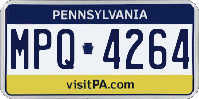 PA license plate MPQ4264