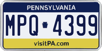 PA license plate MPQ4399