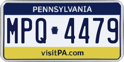 PA license plate MPQ4479