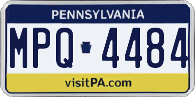 PA license plate MPQ4484