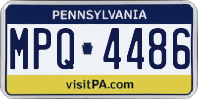PA license plate MPQ4486