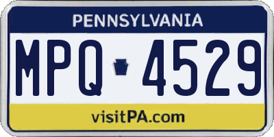 PA license plate MPQ4529