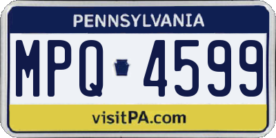 PA license plate MPQ4599