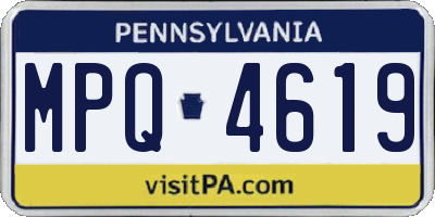 PA license plate MPQ4619