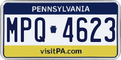 PA license plate MPQ4623