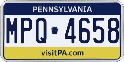 PA license plate MPQ4658
