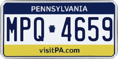 PA license plate MPQ4659