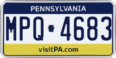 PA license plate MPQ4683