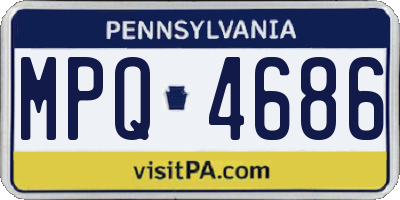 PA license plate MPQ4686