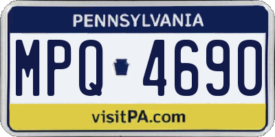 PA license plate MPQ4690