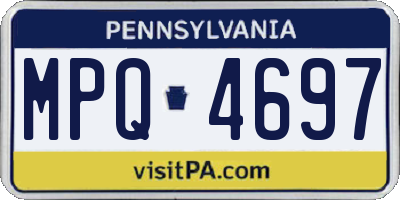 PA license plate MPQ4697