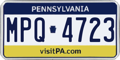 PA license plate MPQ4723