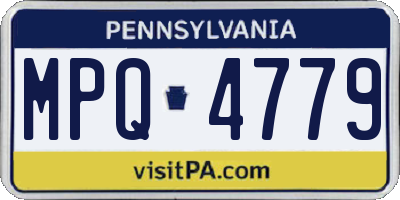PA license plate MPQ4779