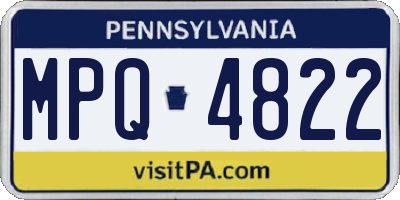 PA license plate MPQ4822