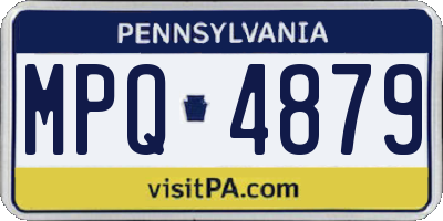 PA license plate MPQ4879