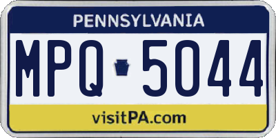 PA license plate MPQ5044