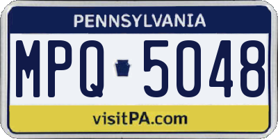 PA license plate MPQ5048