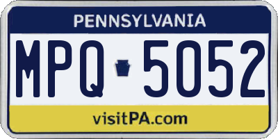 PA license plate MPQ5052
