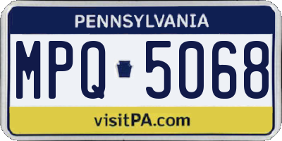 PA license plate MPQ5068