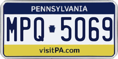 PA license plate MPQ5069
