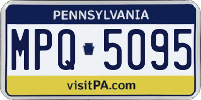 PA license plate MPQ5095