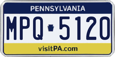 PA license plate MPQ5120