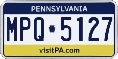 PA license plate MPQ5127