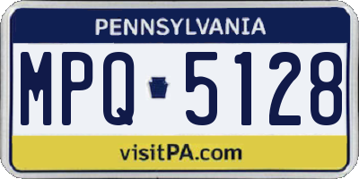 PA license plate MPQ5128
