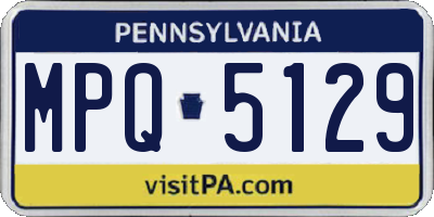 PA license plate MPQ5129