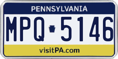 PA license plate MPQ5146
