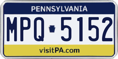 PA license plate MPQ5152