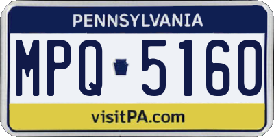 PA license plate MPQ5160