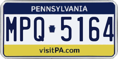 PA license plate MPQ5164