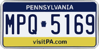 PA license plate MPQ5169