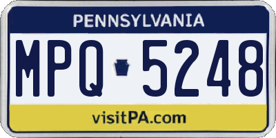 PA license plate MPQ5248