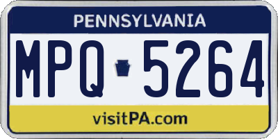 PA license plate MPQ5264