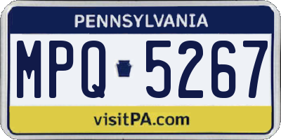 PA license plate MPQ5267