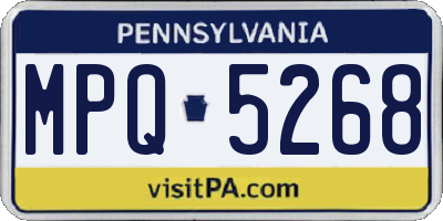 PA license plate MPQ5268