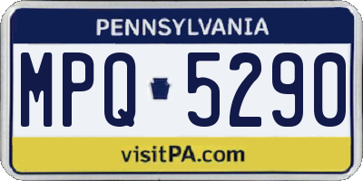 PA license plate MPQ5290