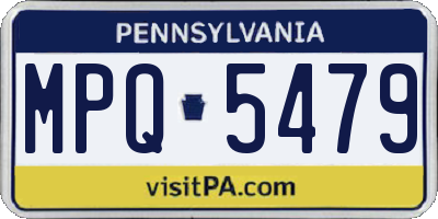 PA license plate MPQ5479