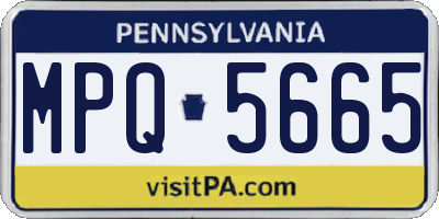 PA license plate MPQ5665