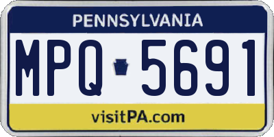 PA license plate MPQ5691