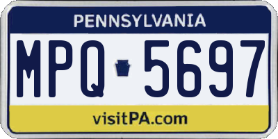 PA license plate MPQ5697