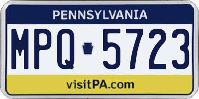 PA license plate MPQ5723