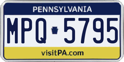 PA license plate MPQ5795
