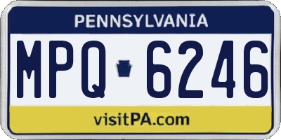 PA license plate MPQ6246